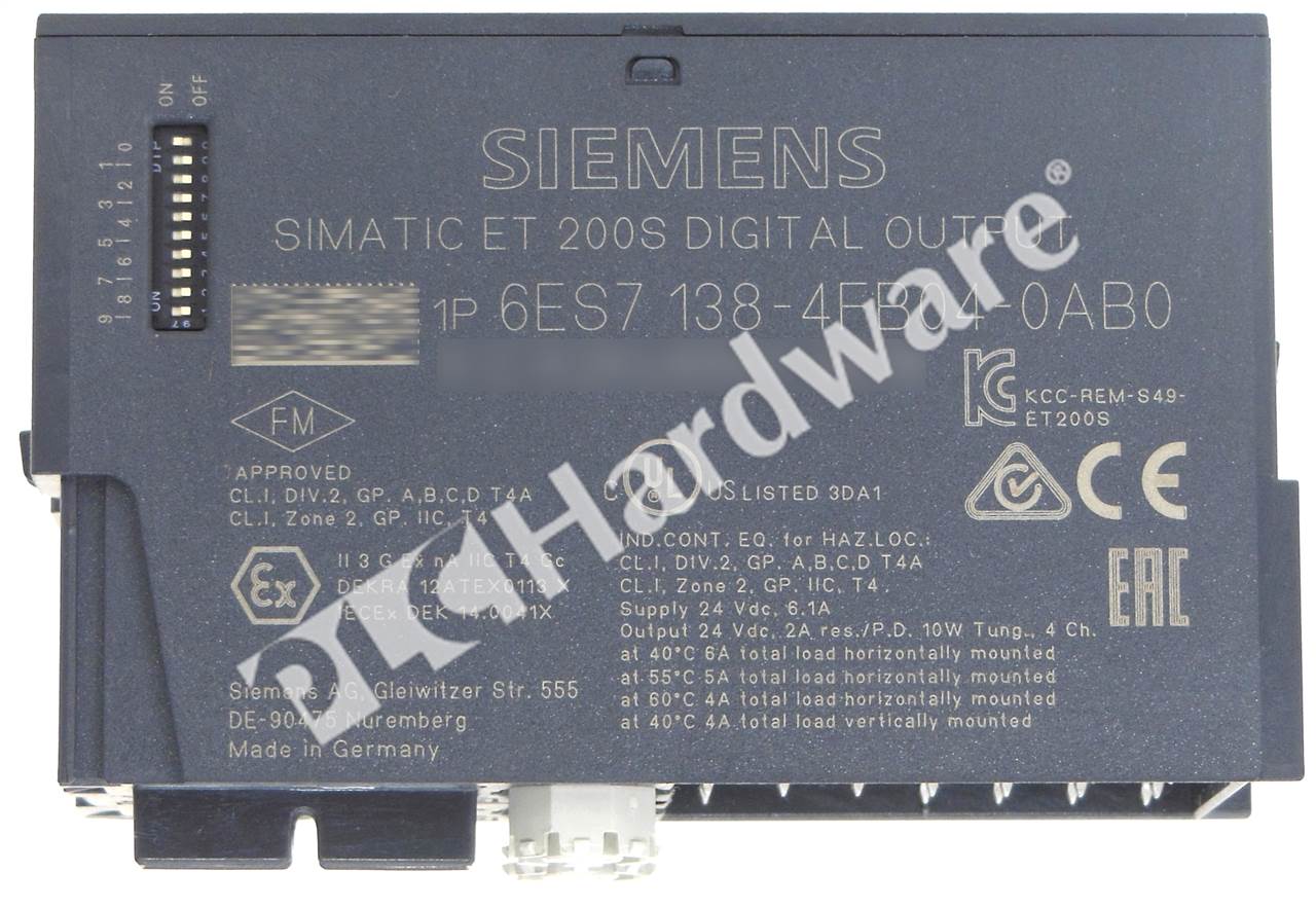 PLC Hardware: Siemens 6ES7 138-4FB04-0AB0 SIMATIC S7 ET 200S Fail