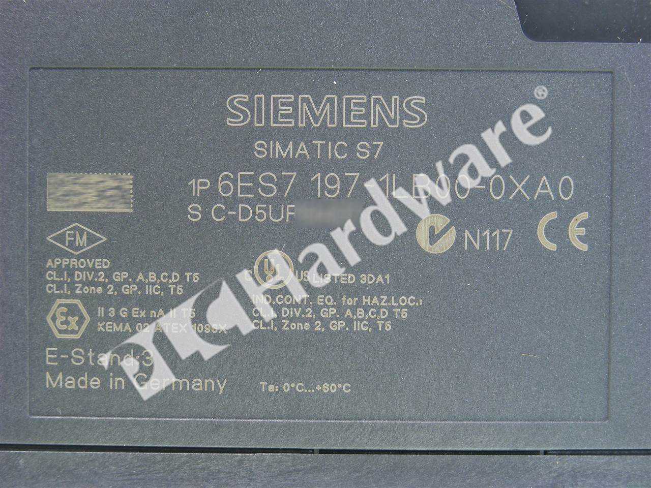 PLC Hardware - Siemens 6ES7197-1LB00-0XA0, Used PLCH Packaging