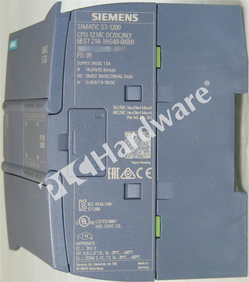 PLC Hardware - Siemens 6ES7214-1HG40-0XB0, Used PLCH Packaging