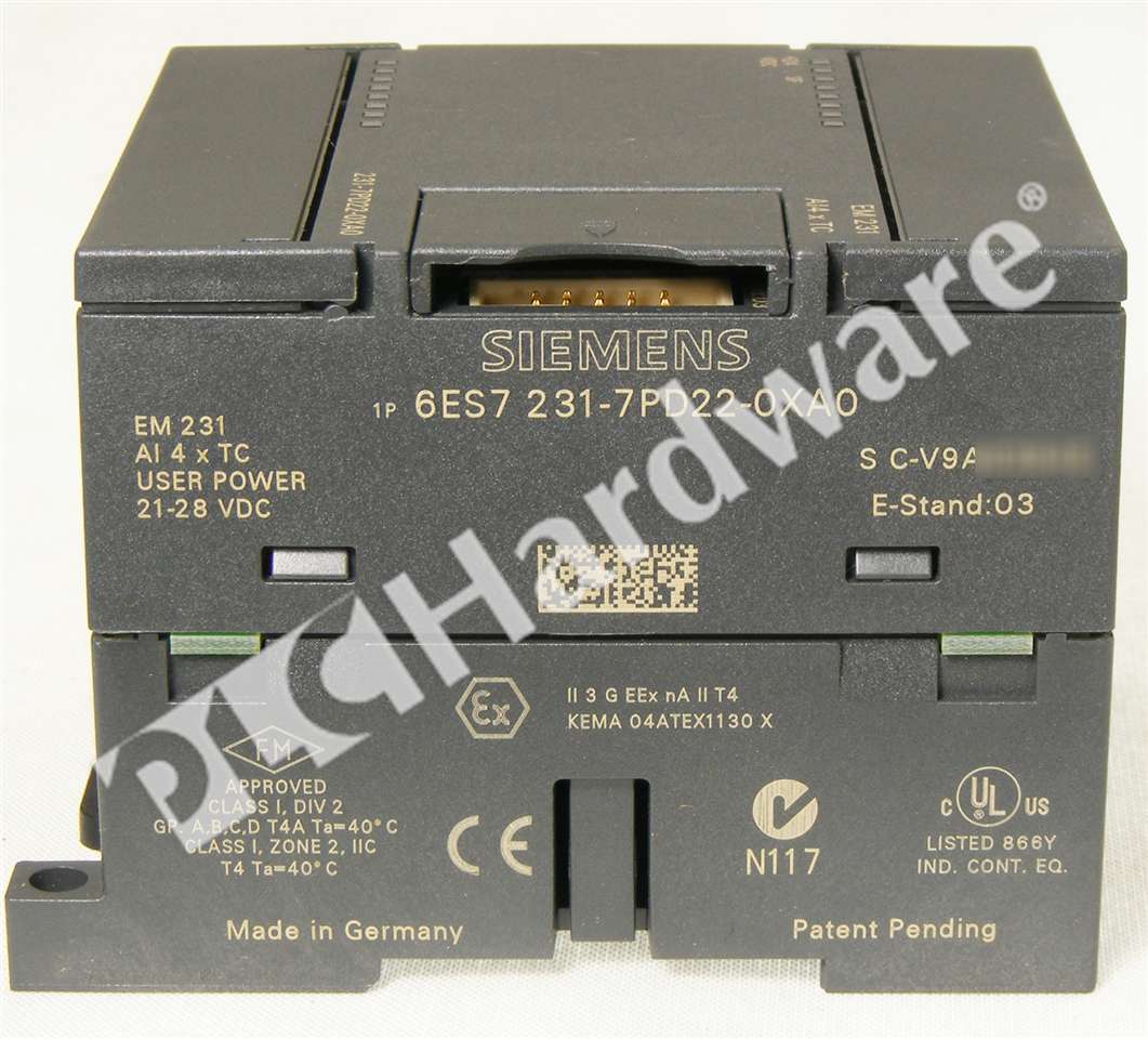 PLC Hardware: Siemens 6ES7231-7PD22-0XA0 SIMATIC S7-200 EM 231 TC