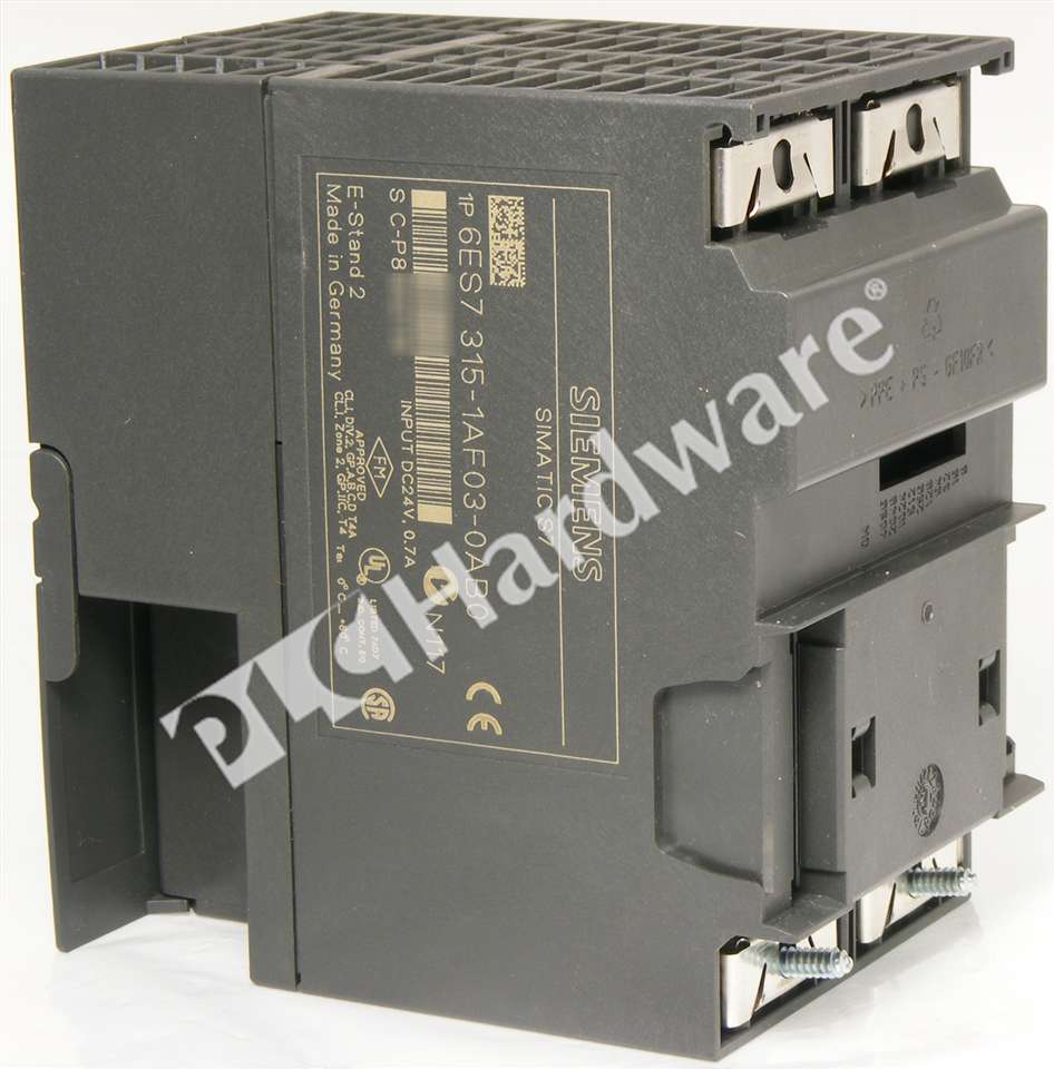 PLC Hardware: Siemens 6ES7315-1AF03-0AB0 SIMATIC S7-300 CPU 315