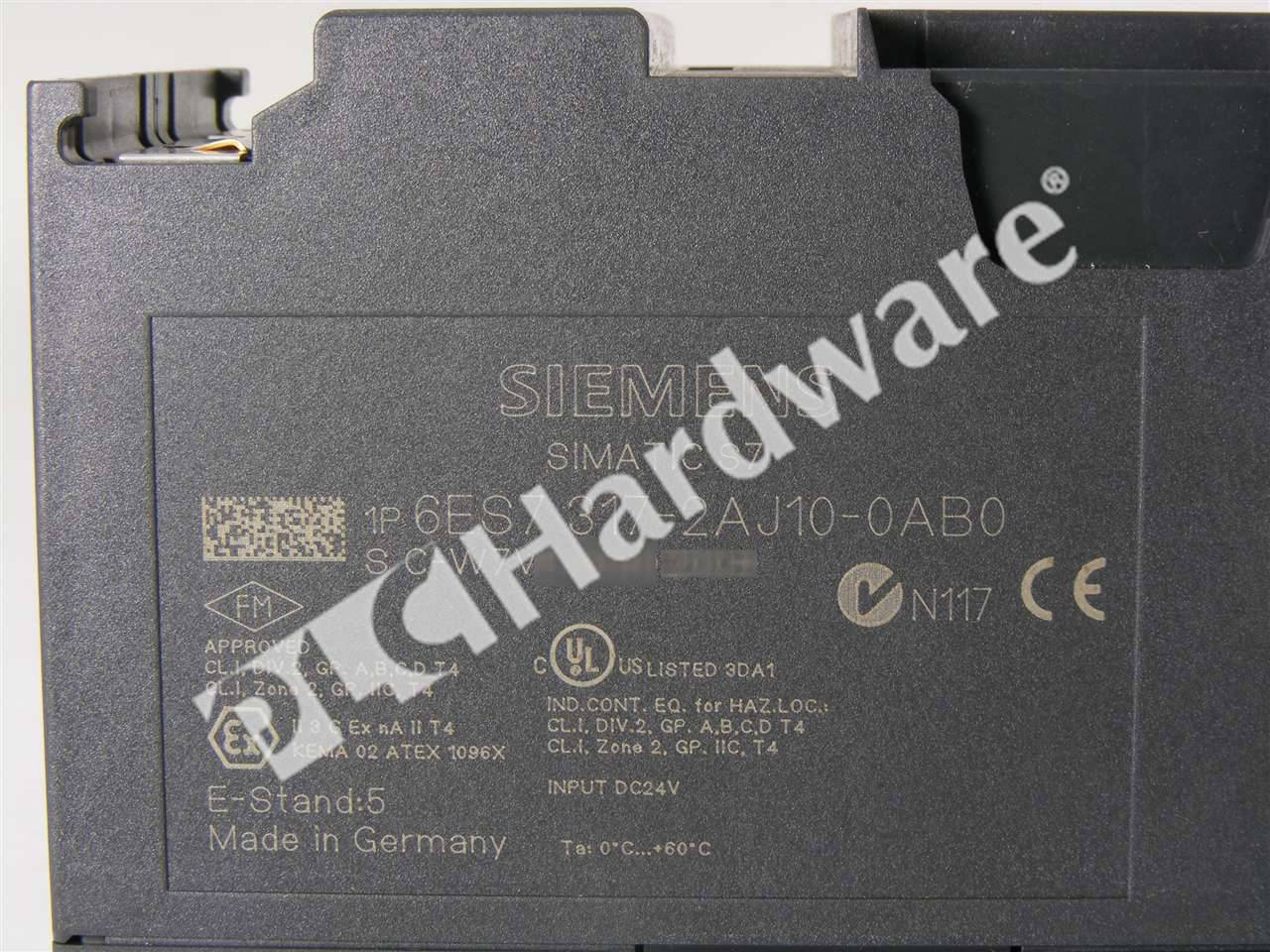 PLC Hardware: Siemens 6ES7317-2AJ10-0AB0 SIMATIC S7-300 CPU 317-2