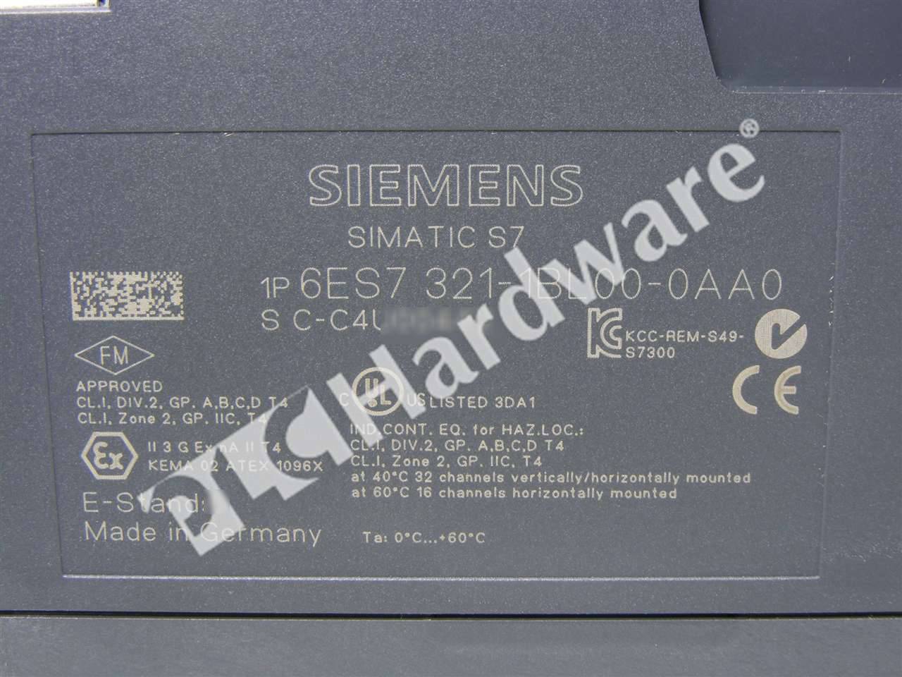 PLC Hardware - Siemens 6ES7321-1BL00-0AA0, Used PLCH Packaging
