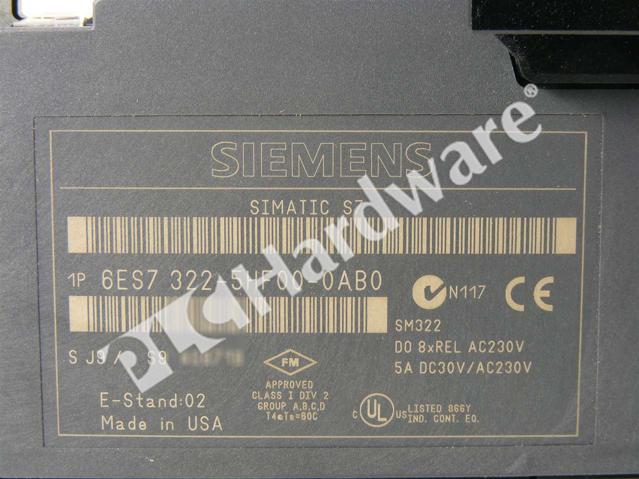 PLC Hardware - Siemens 6ES7322-5HF00-0AB0, Surplus Open Pre-owned