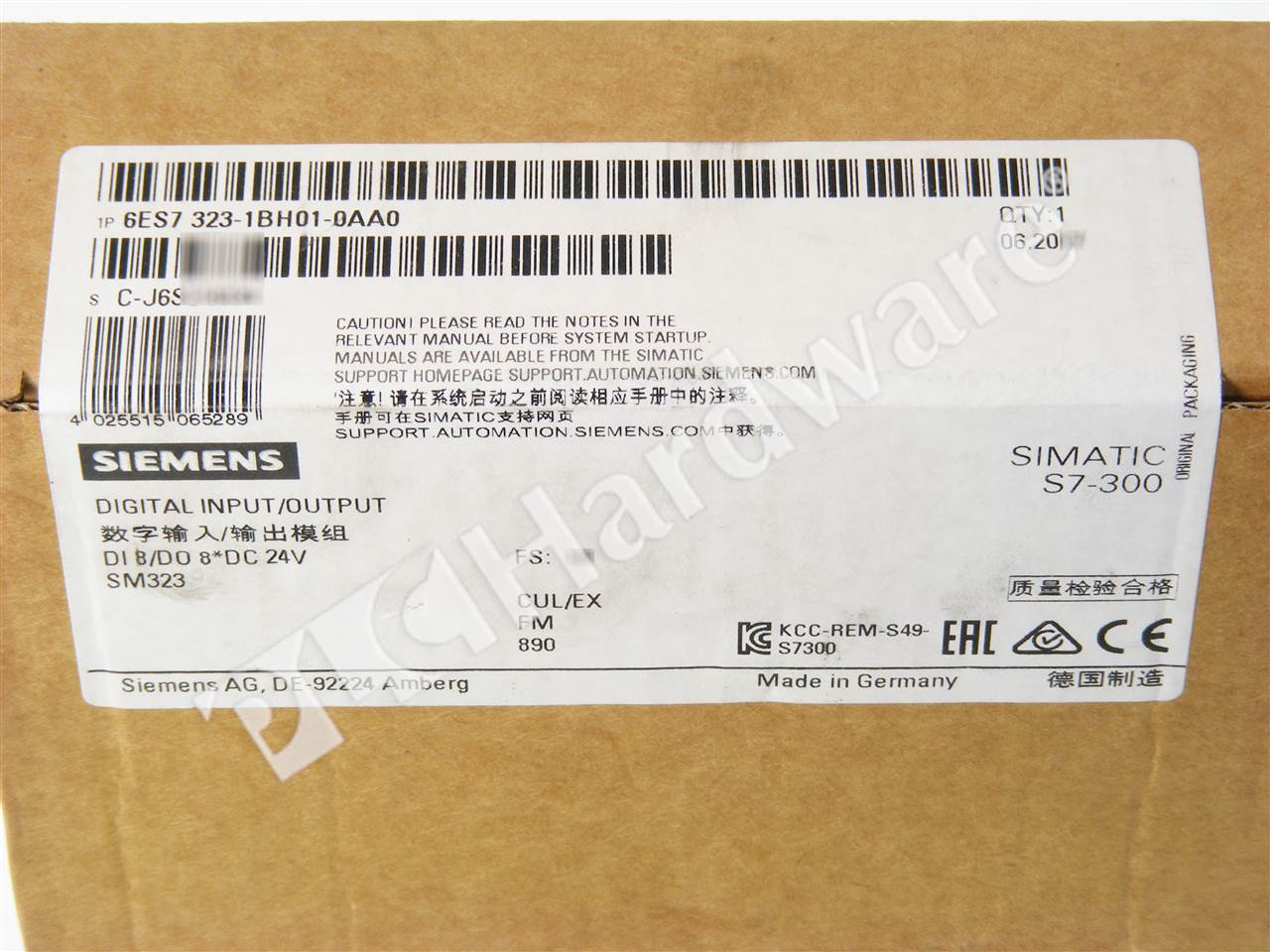 PLC Hardware: Siemens 6ES7323-1BH01-0AA0 SIMATIC S7-300 SM 323