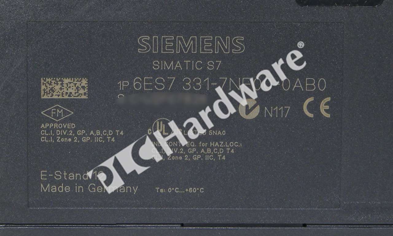 PLC Hardware - Siemens 6ES7331-7NF00-0AB0, Used PLCH Packaging