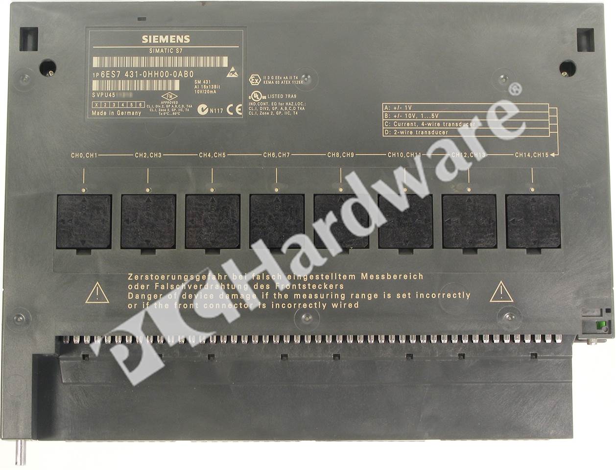 PLC Hardware: Siemens 6ES7431-0HH00-0AB0 SIMATIC S7-400 SM 431