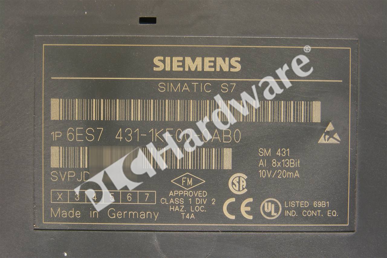 PLC Hardware - Siemens 6ES7431-1KF00-0AB0, Surplus Sealed Pre-owned