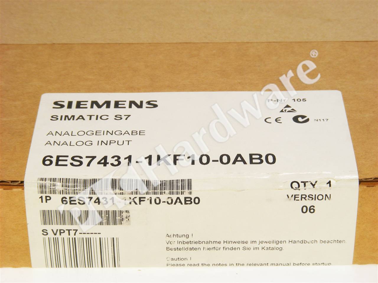 PLC Hardware - Siemens 6ES7431-1KF10-0AB0, Surplus Sealed Pre-owned