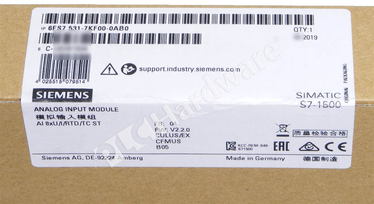 PLC Hardware - Siemens 6ES7531-7KF00-0AB0, Surplus Sealed Pre-owned