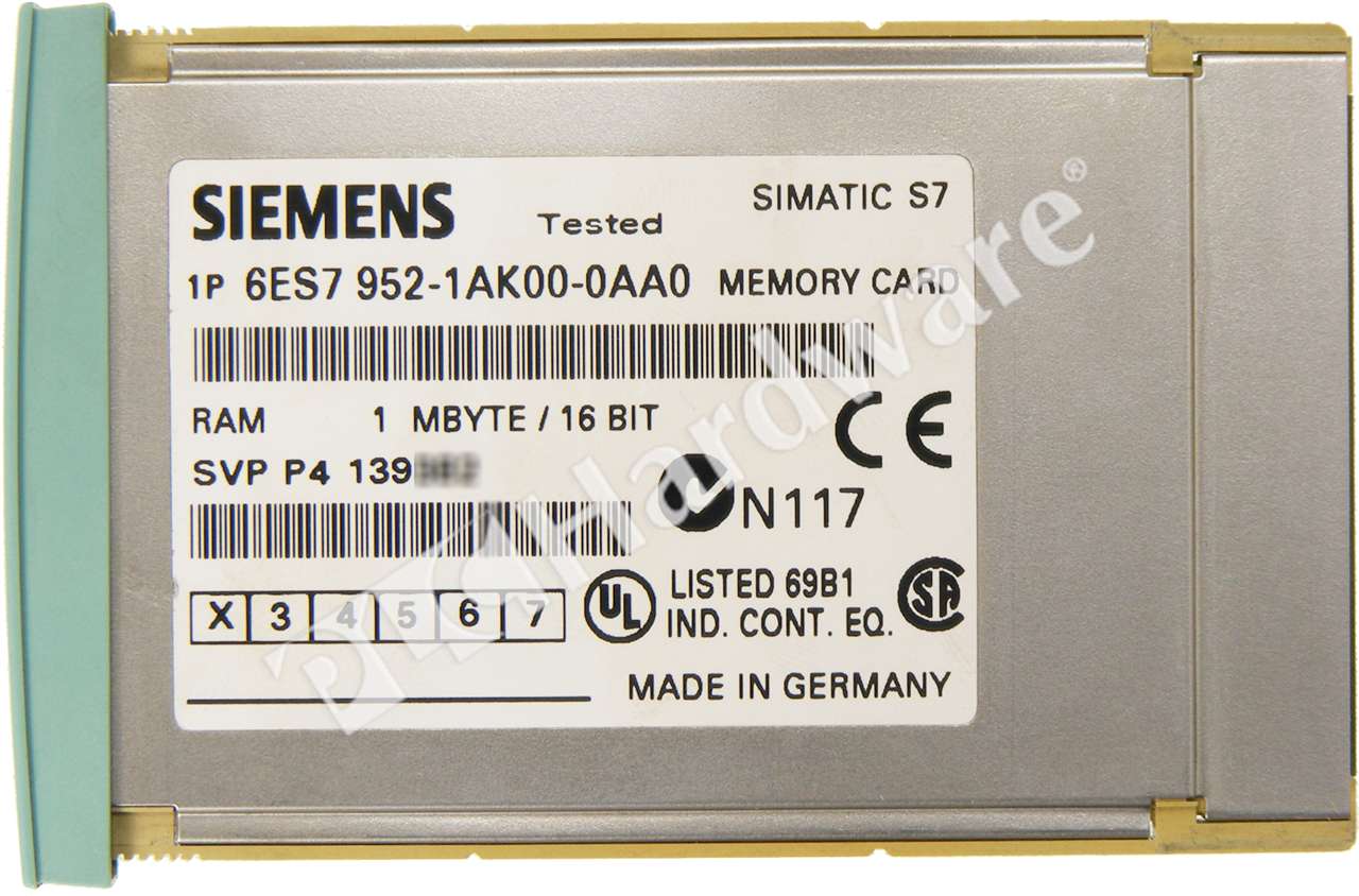 PLC Hardware - Siemens 6ES7952-1AK00-0AA0, Used PLCH Packaging