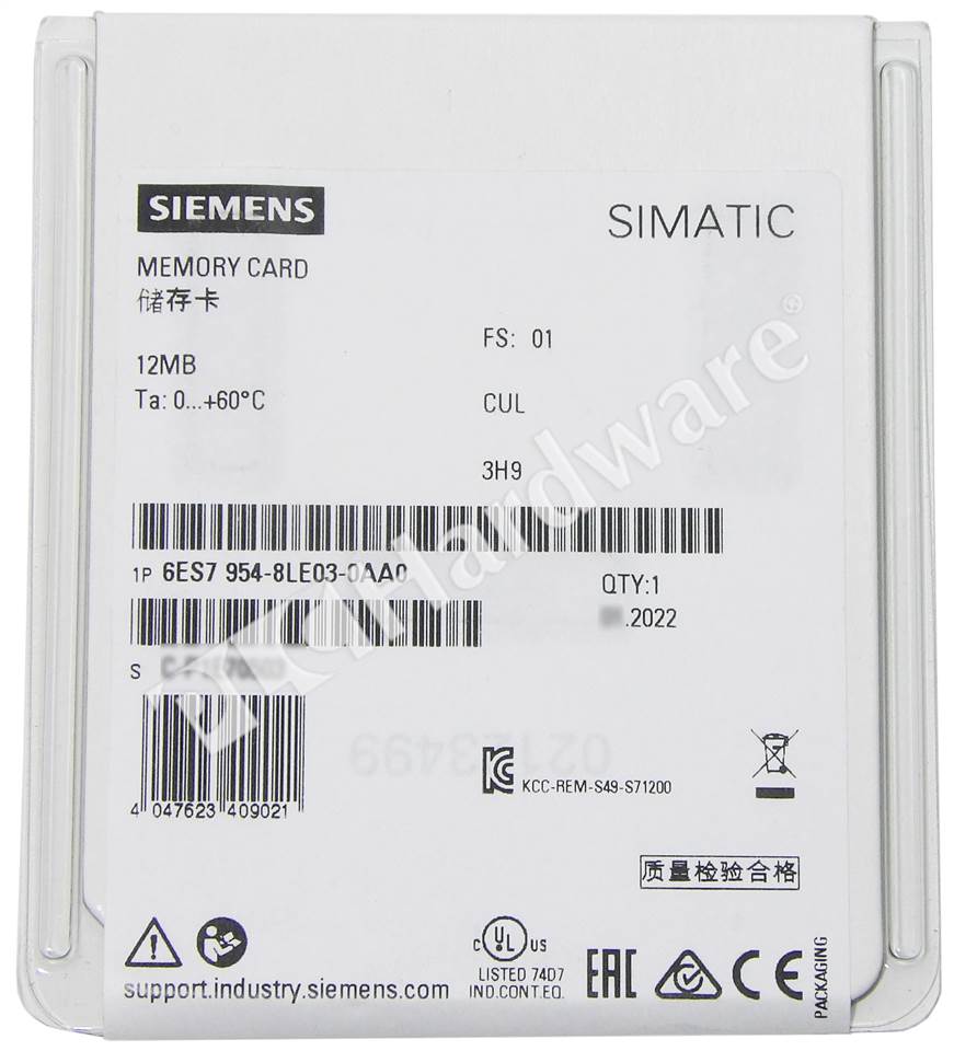 Plc Hardware Siemens Es Le Aa Simatic S Memory Card Mb