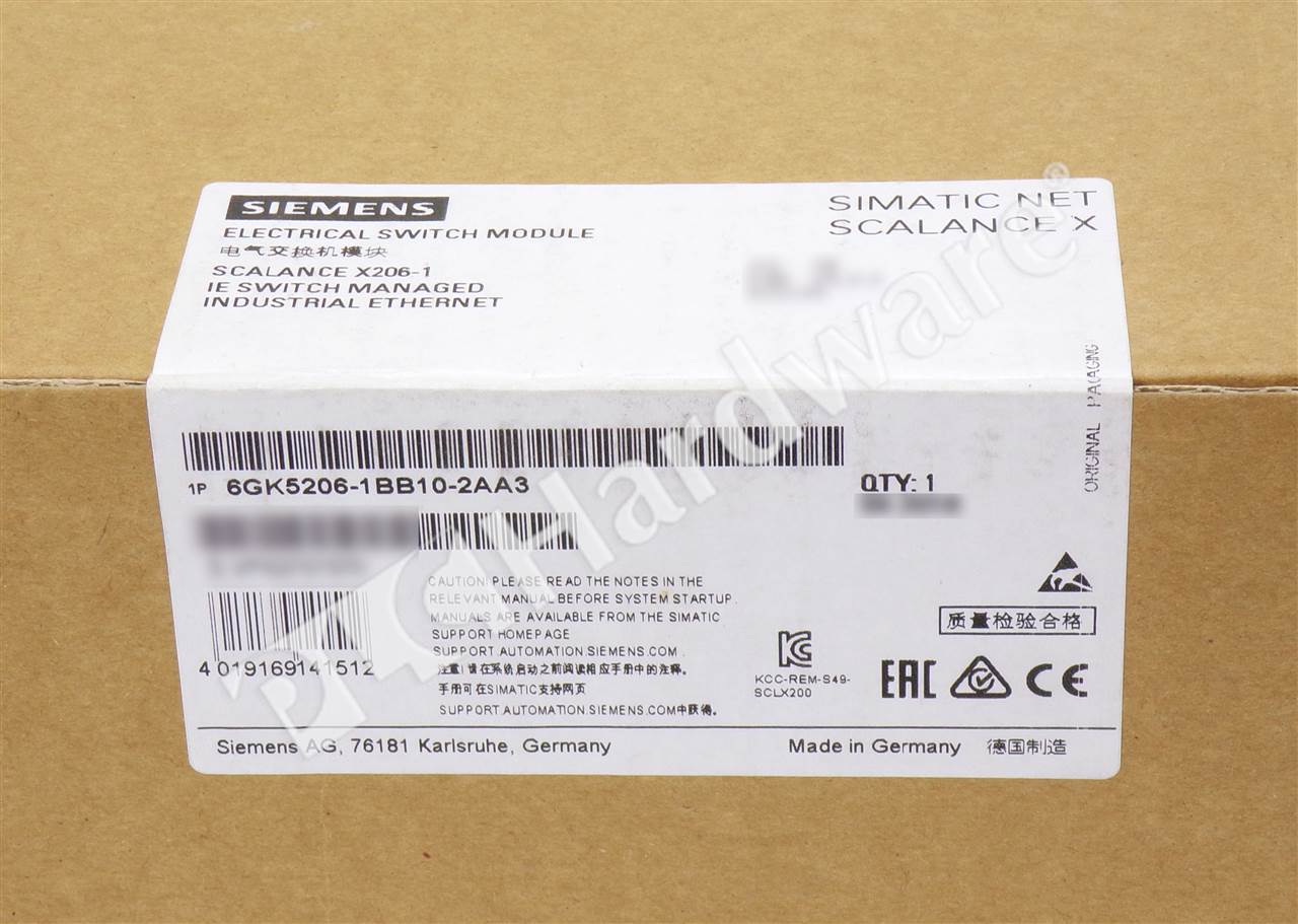 PLC Hardware - Siemens 6GK5206-1BB10-2AA3, Surplus Sealed Pre-owned