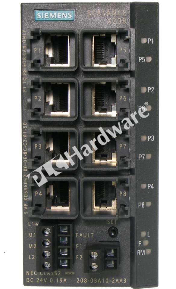 Plc Hardware Siemens 6gk5208 0ba10 2aa3 Simatic Scalance X208 Ie Switch