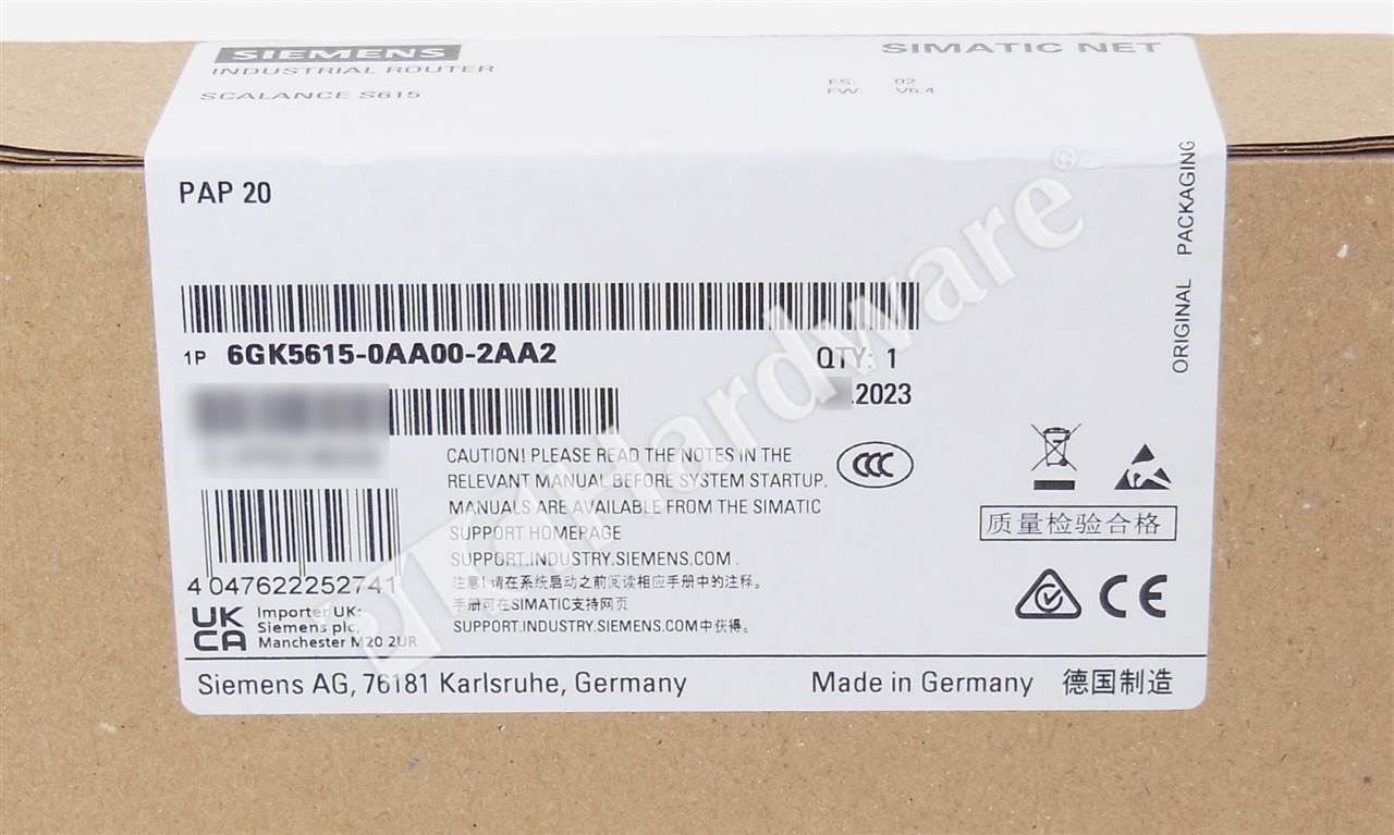 PLC Hardware - Siemens 6GK5615-0AA00-2AA2, Surplus Sealed Pre-owned