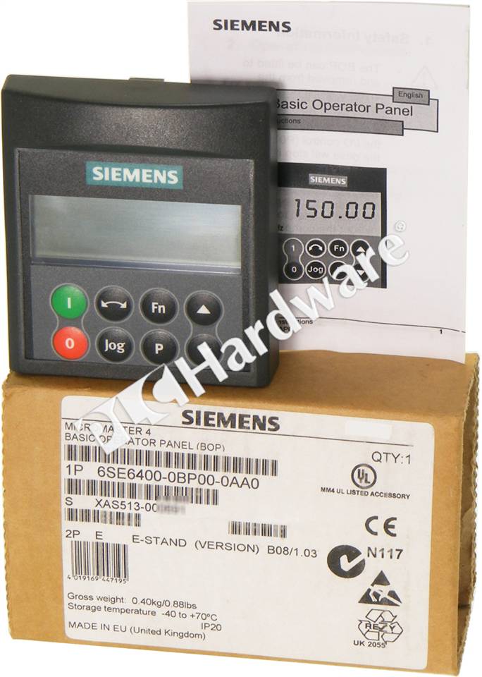 PLC Hardware: Siemens 6SE6400-0BP00-0AA0 MICROMASTER 4 Basic