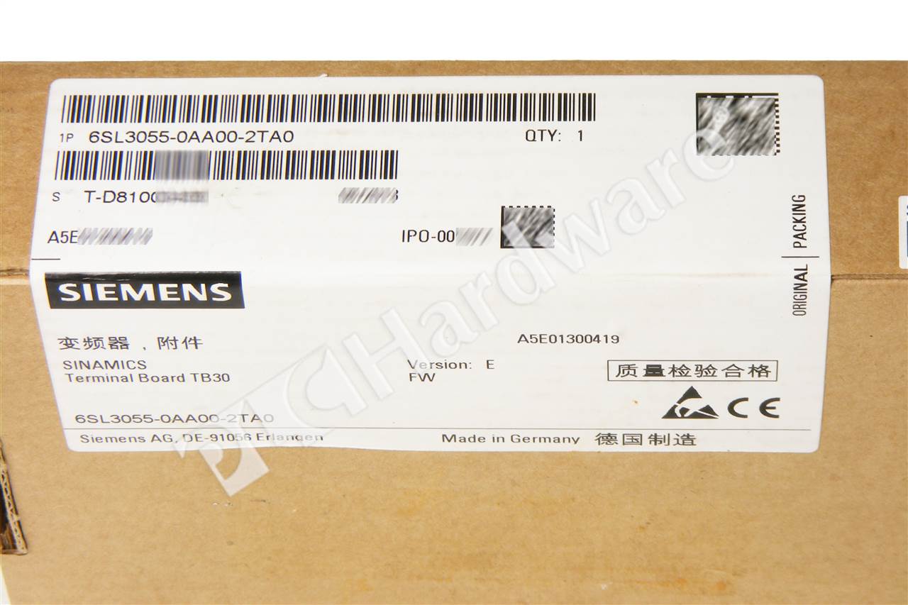 PLC Hardware: Siemens 6SL3055-0AA00-2TA0 SINAMICS S120 TB30