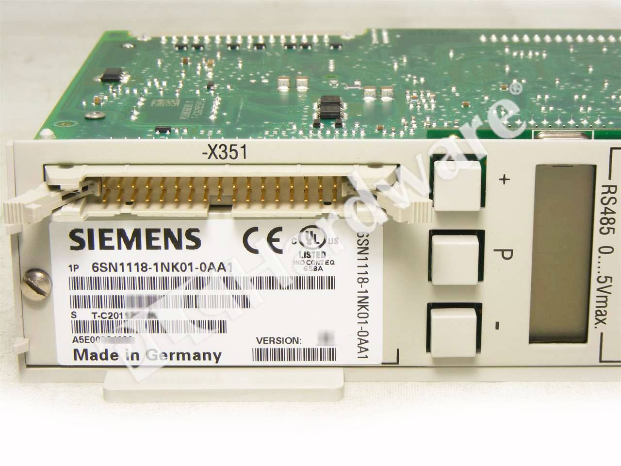 PLC Hardware Siemens 6SN1118 1NK01 0AA1 Used PLCH Packaging