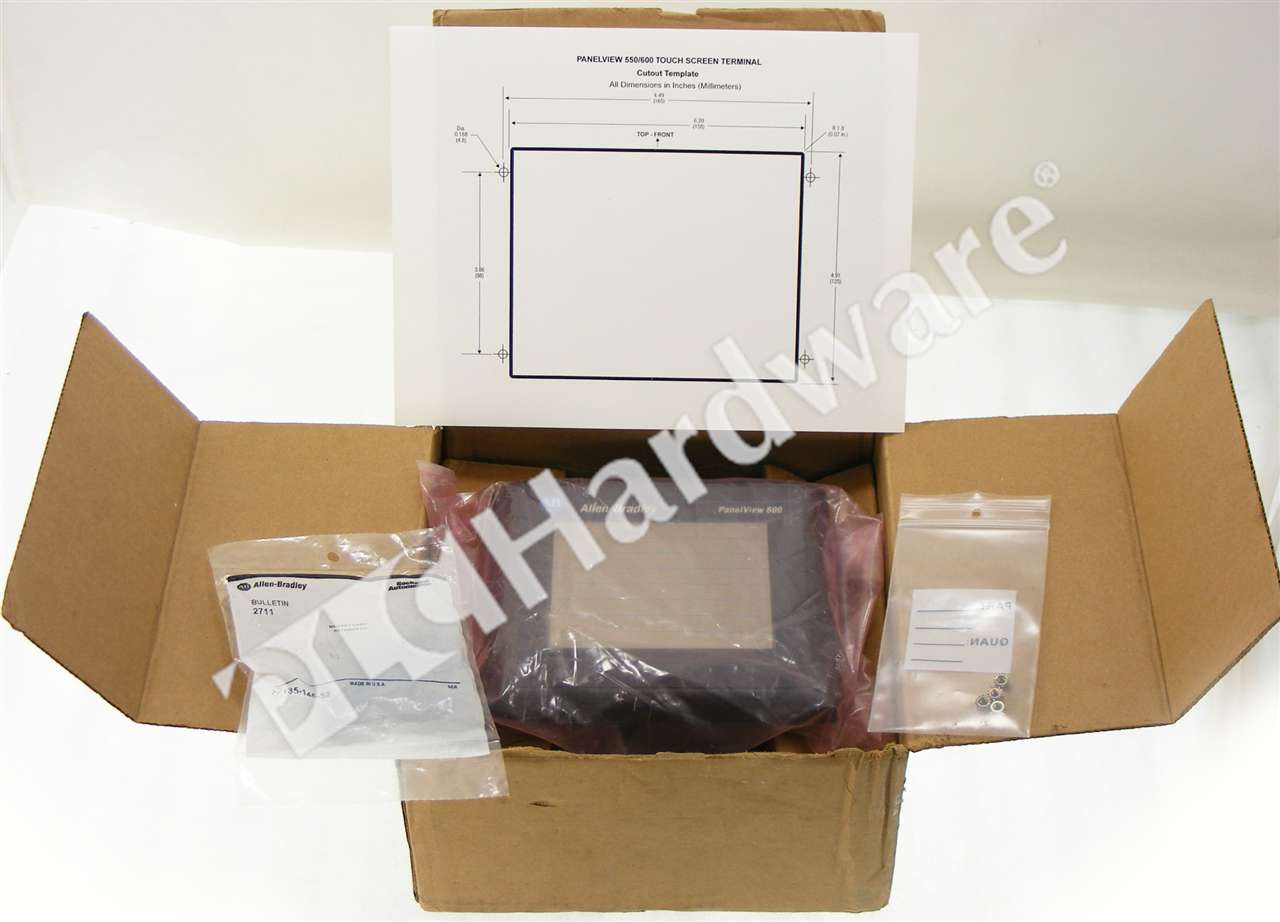 NEW* Allen Bradley 2711 T6C1L1 /B PanelView 600 Color/Touch/RIO/RS 