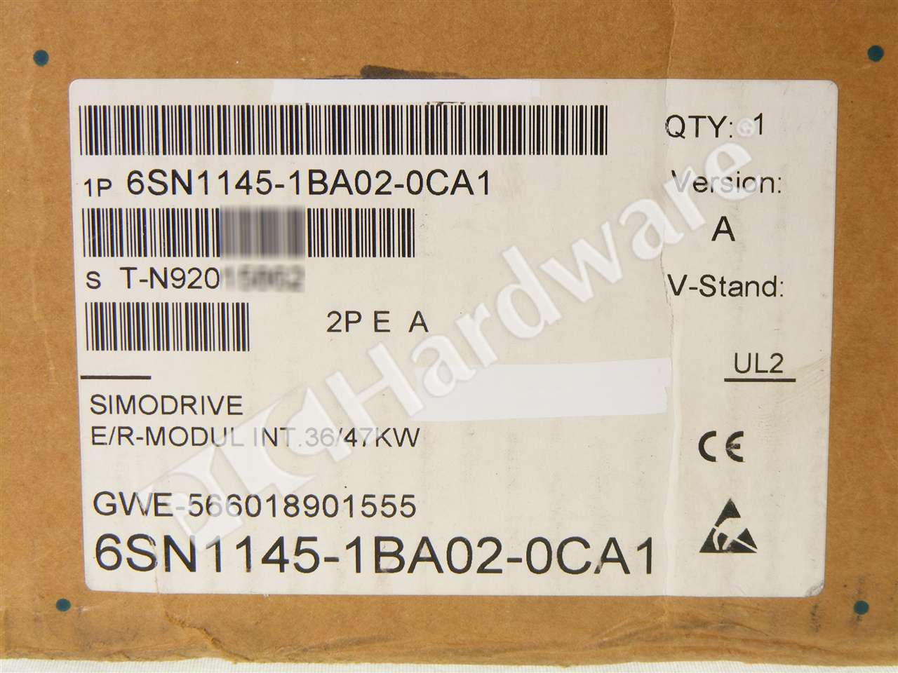 Siemens 6SN1145 1BA02 0CA1 6SN1 145 1BA02 0CA1 SIMODRIVE 611 Infeed 